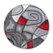Flash Furniture Red 5' x 5' Round Abstract Design Area Rug ACD-RGTRZ860-55-RD-GG - alternate 3